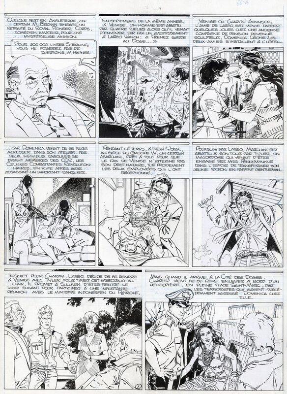 Philippe Francq, Largo Winch, tome 10 : ...Et mourir - Planche originale 1 - Planche originale
