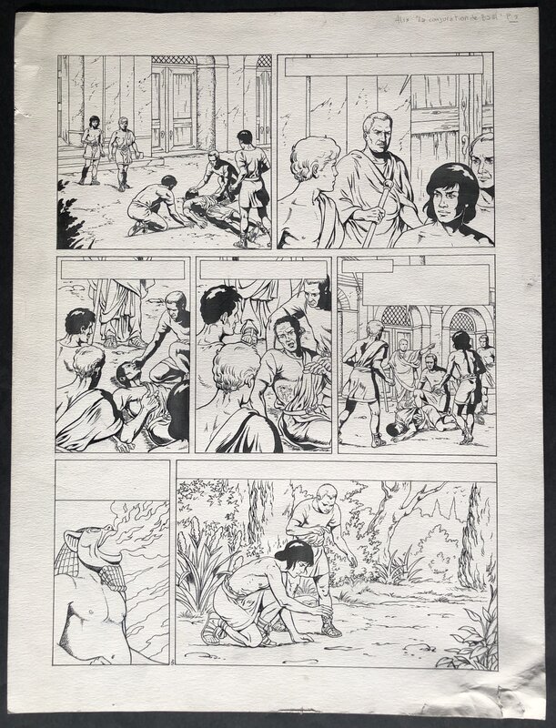Christophe Simon, Michel Lafon, Jacques Martin, Alix - Planche originale - T30 - La conjuration de Baal. - Comic Strip