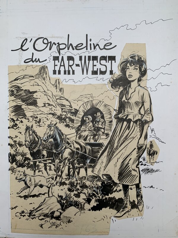 Noël Gloesner, L'orpheline du Far-West - Couv - Original Cover