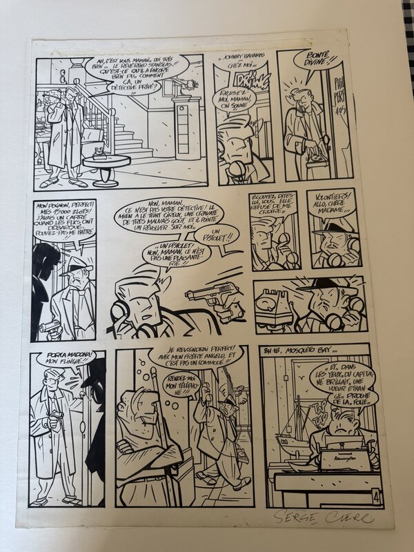 Serge clerc meurtre dans le phare planche 4 - Comic Strip