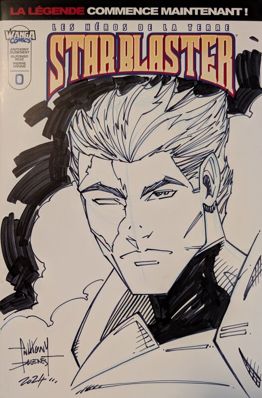 Anthony Dugenest, Star Blaster 0 - blank cover - Couverture originale