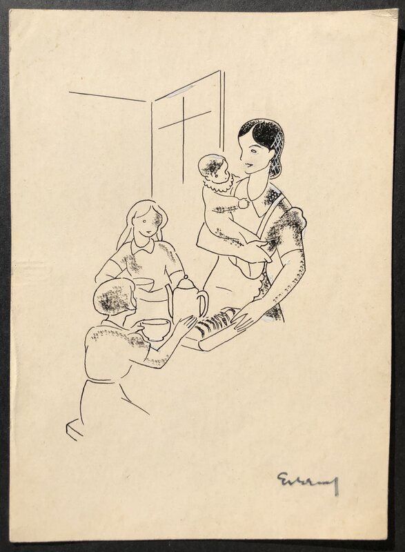 Evany, Illustration rédactionnelle - Journal belge « Le Soir ». - Illustration originale