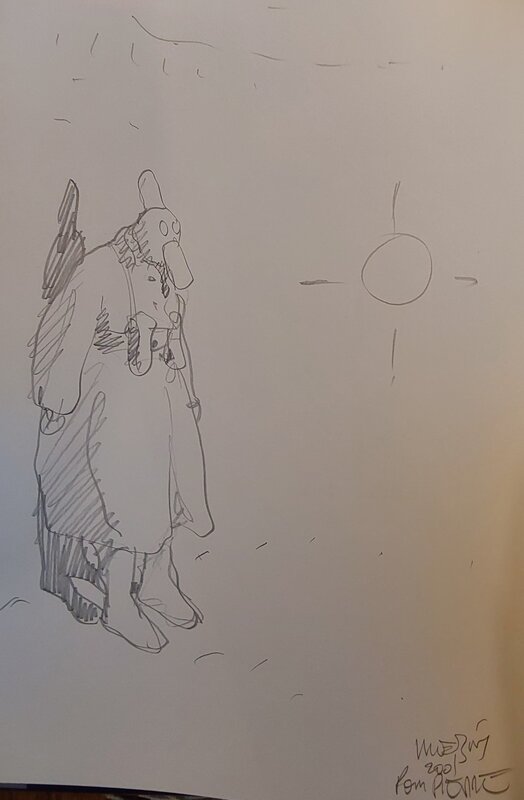 Moebius, Jean Giraud, Gir, Le monde d’Edena : Sra - Dédicace