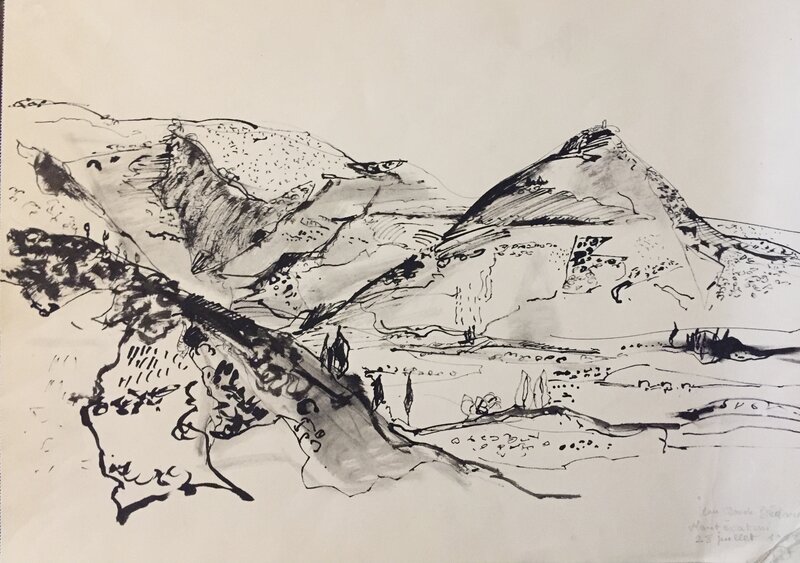 En vente - Bédard, illustration n°1, Montecatini, 1953. - Illustration originale