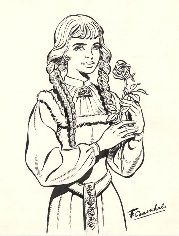 De Koene Ridder par François Craenhals - Illustration originale