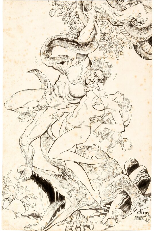 Ding Abubot Jr, Tarzan seigneur de la jungle - Original Illustration