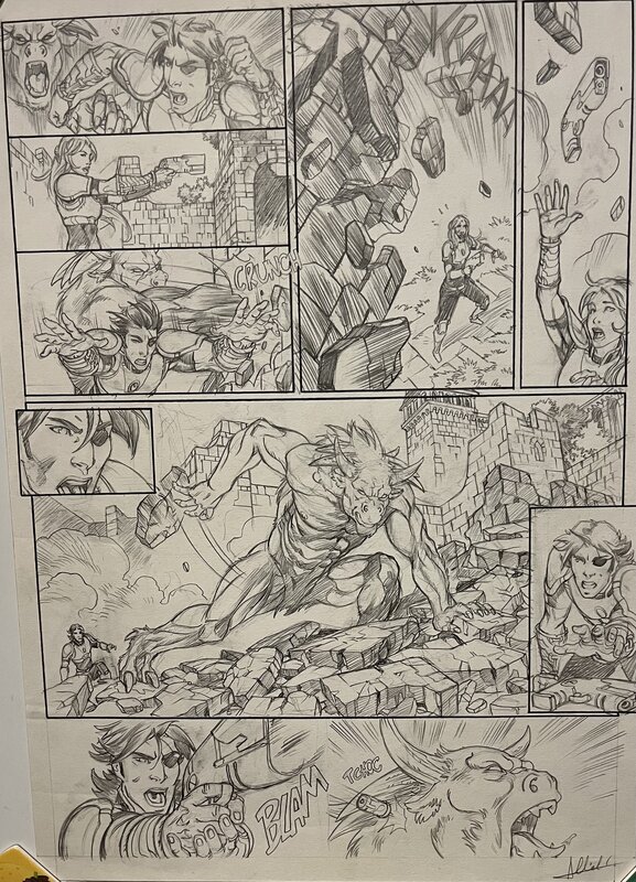 Kookaburra Universe par Christophe Alliel - Planche originale