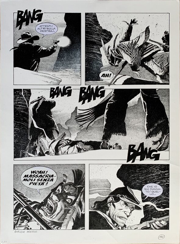 Enrique Breccia, Tito Faraci, Galep, Gianluigi Bonelli, Tex - Captain Jack - Page 150 - Planche originale