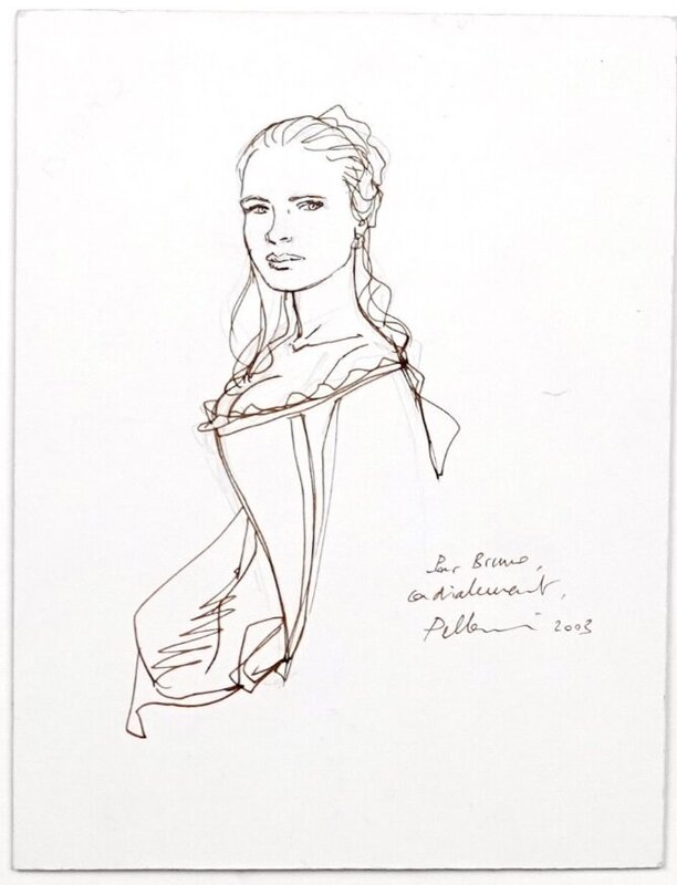 Agnès de Kermellec par Patrice Pellerin - Illustration originale