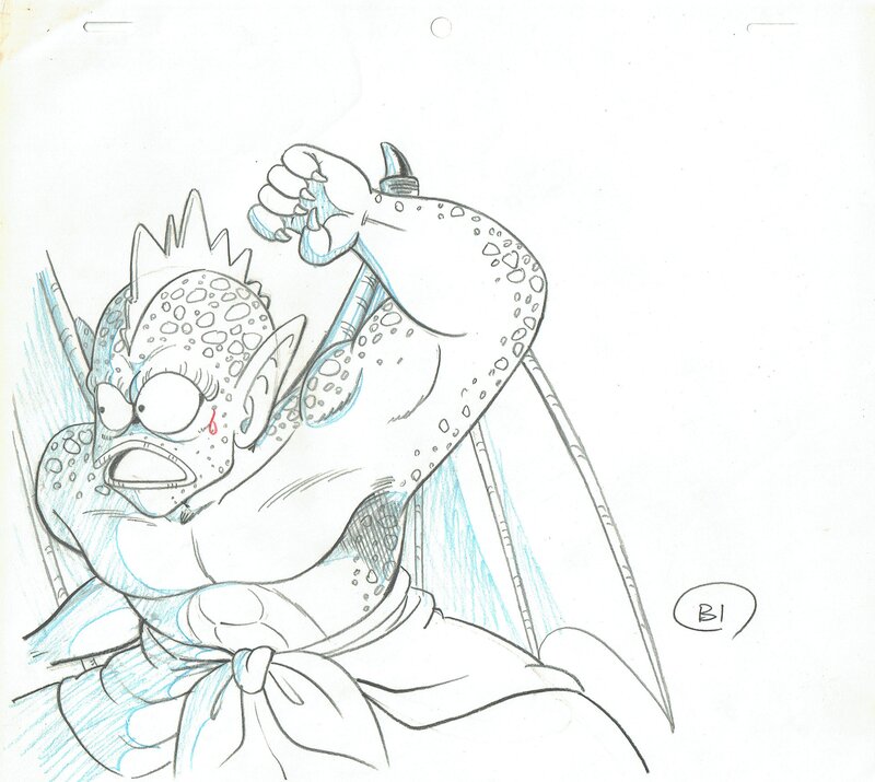 En vente - Akira Toriyama, Toei Animation, Dragon Ball - Tambourine - Œuvre originale