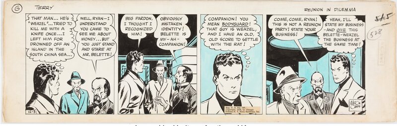 Milton Caniff, Terry and the Pirates Daily 1938 - Comic Strip