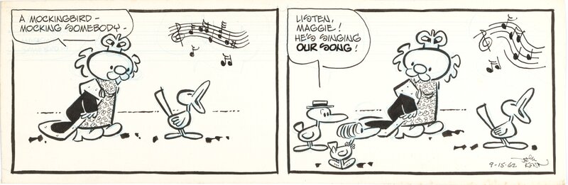 Jack Kent, King Aroo daily 1962 - Planche originale