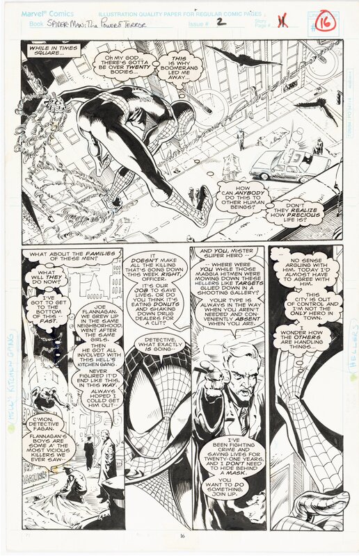 Darick Robertson, Jones III Malcolm, Al Milgrom, Randy Emberlin, Spider-Man power of terror - Œuvre originale