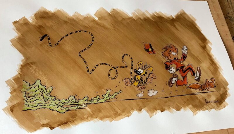 Spirou par Christophe Chabouté - Illustration originale