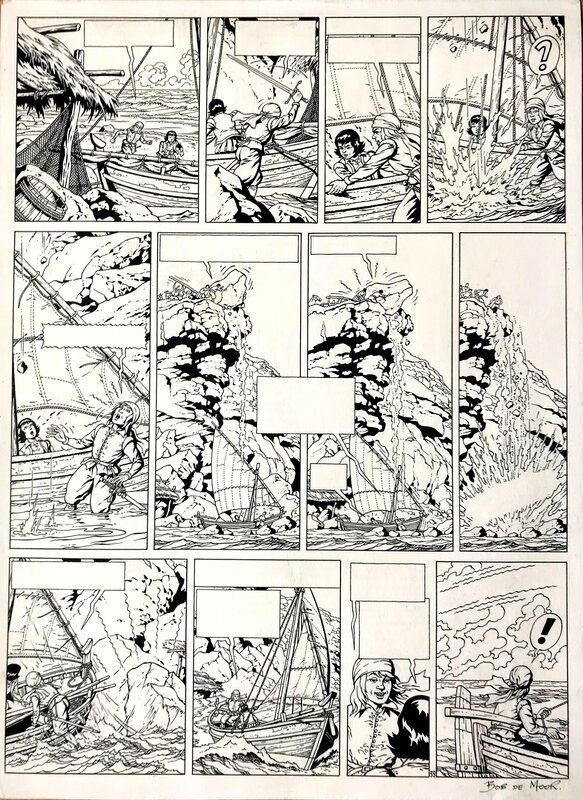 Bob De Moor, Cori le Moussailon -Armada 1 pl 39 - Planche originale