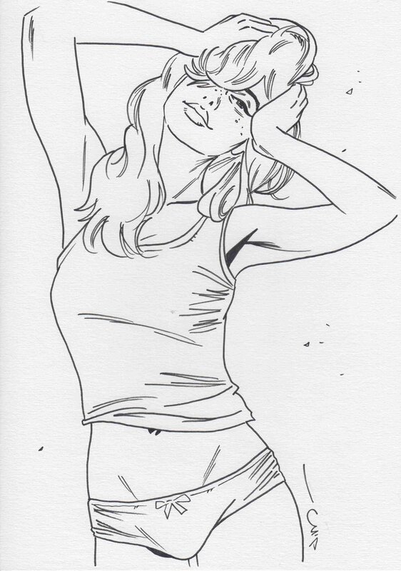 Une nuit à Rome 10 by Jim - Original Illustration