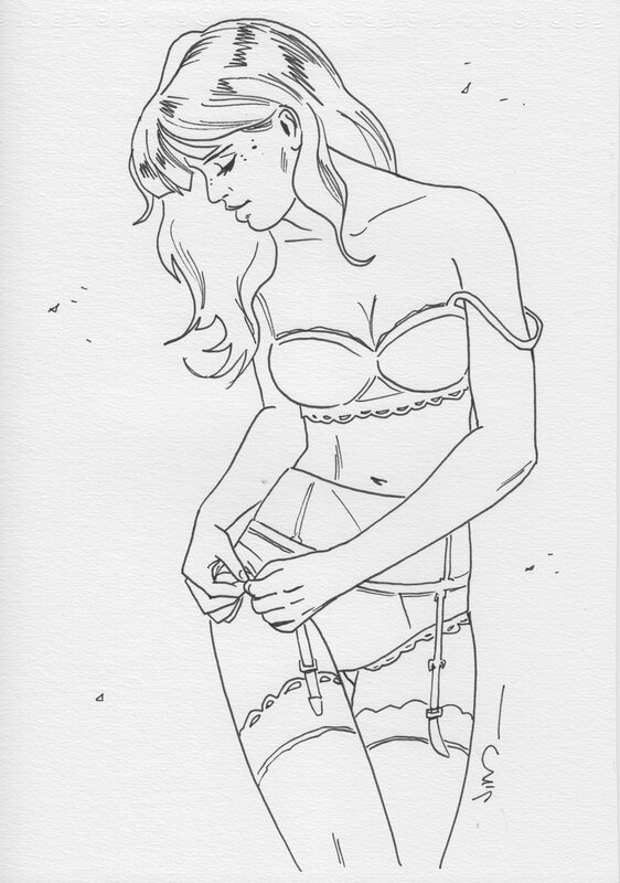 Une nuit à Rome 27 by Jim - Original Illustration