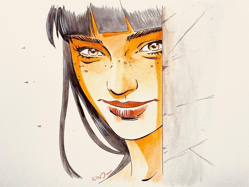 Une nuit à Rome 7 by Jim - Original Illustration