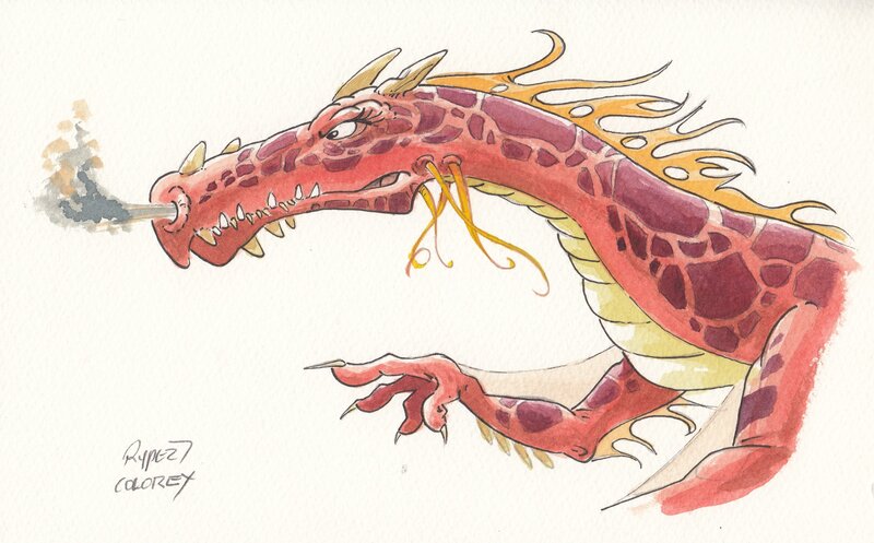 Dragon 1 by Fabien Rypert - Original Illustration