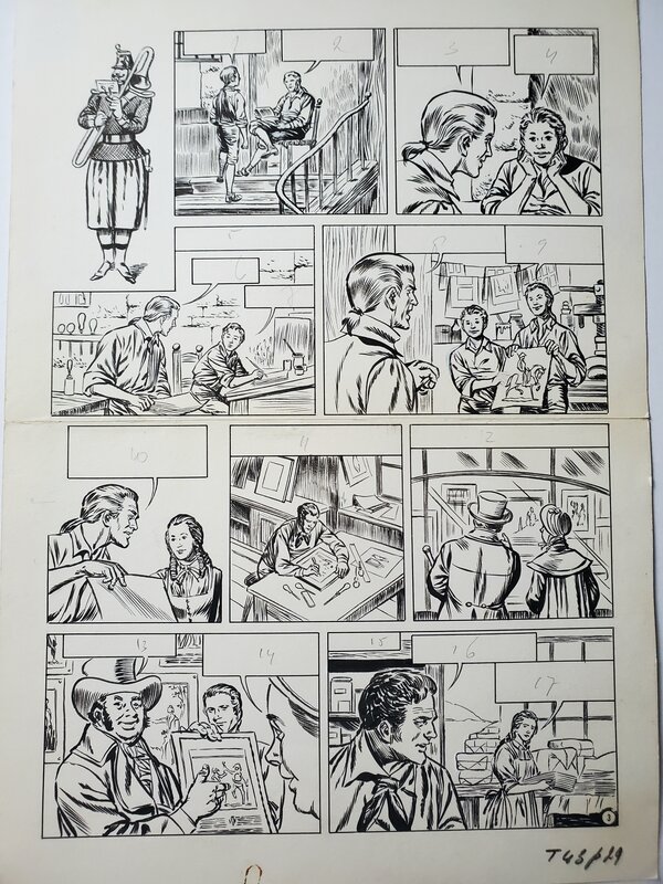 Fred & Liliane Funcken, planche originale  ??? - Comic Strip