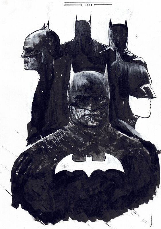 En vente - Batman 01 2023 par Stevan Subic - Illustration originale