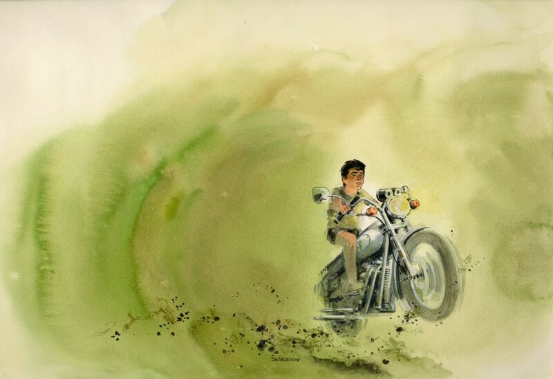 De witte Harley par Jan Wesseling - Couverture originale