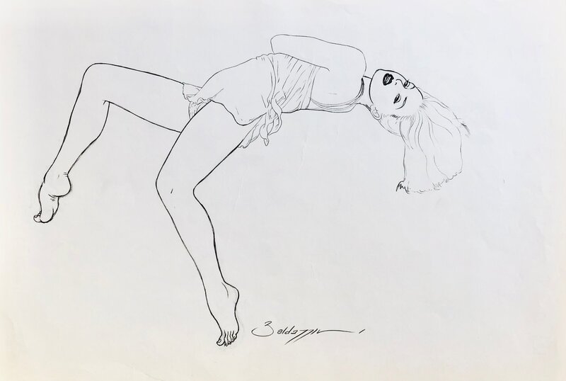 Gisy Scerman by Roberto Baldazzini - Original Illustration