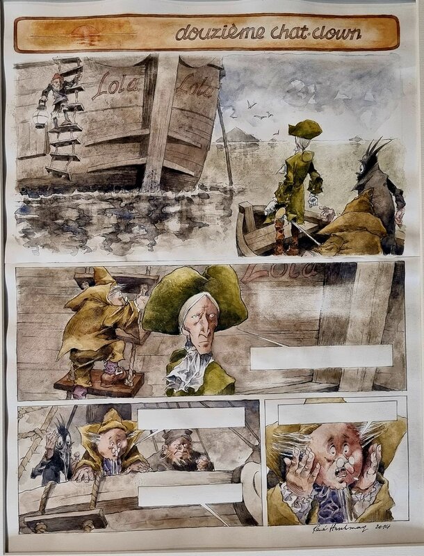 En vente - Capitaine Trèfle par René Hausman - Planche originale
