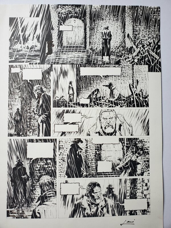 Laci, SHERLOCK HOLMES & LES VOYAGEURS DU TEMPS T1 LA TRAME - Planche originale