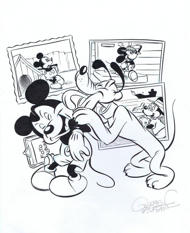 Gerben Valkema, Mickey 80 jaar - cover - Original Cover