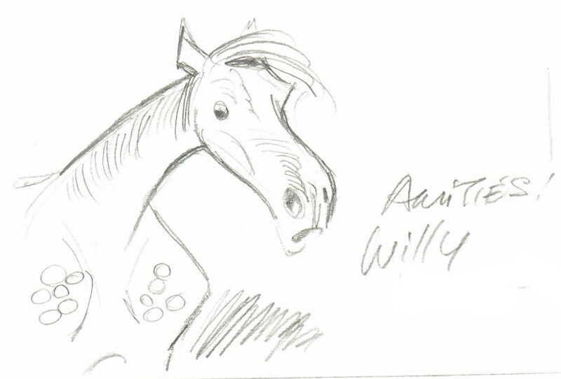 Un cheval by Willy Lambil - Sketch