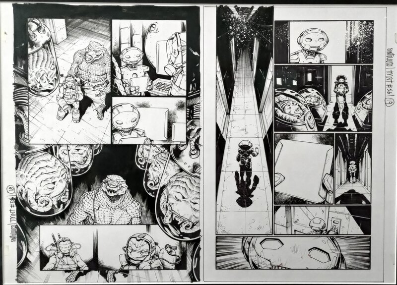 Mateus Santolouco, Planche originale TMNT - Comic Strip