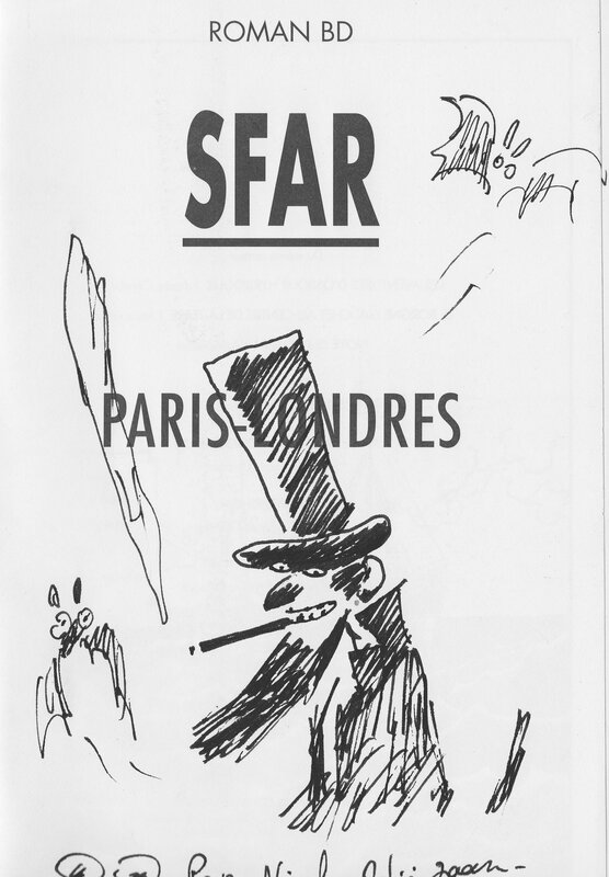 Paris-Londres par Joann Sfar - Dédicace