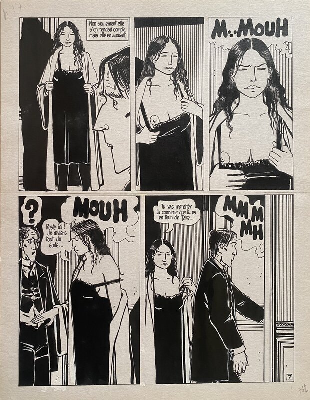 En vente - Jacques Tardi, La bascule à Charlot, planche 7 - Planche originale