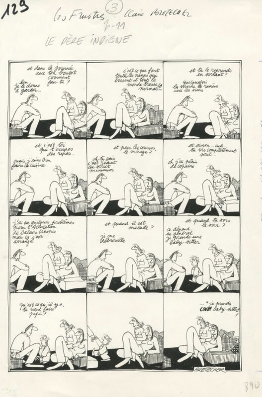 Claire Bretécher, Les Frustrés Le père indigne - Comic Strip