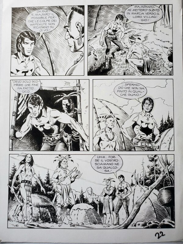 Collectif, ZAGOR T2 DARKWOOD NOVELS - Planche originale