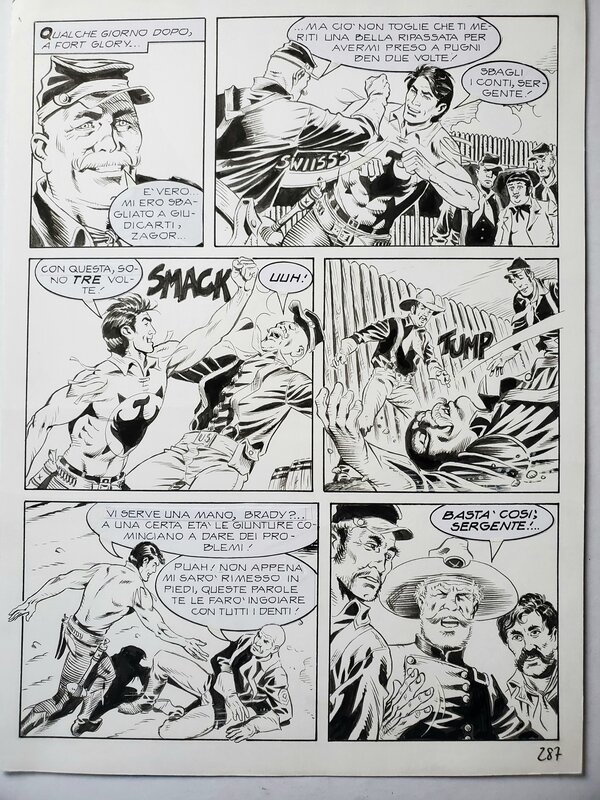 Collectif, ZAGOR T2 DARKWOOD NOVELS - Planche originale