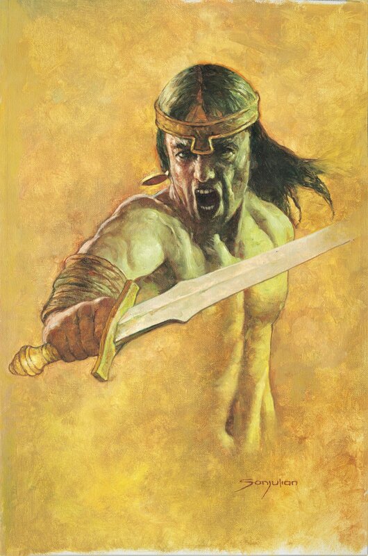 For sale - Conan by Manuel Sanjulián - Original Illustration