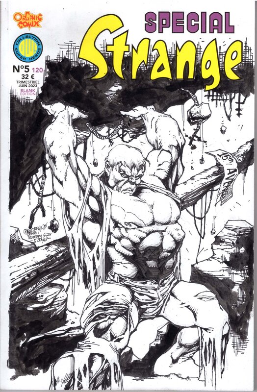 Chris Orpiano, Blank cover spécial strange 5/120 - Planche originale