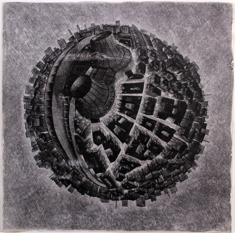 Ivan Brun, Tentaculo - Cansados de Esperar - Original Illustration