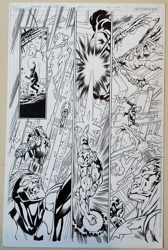 Fernando Dagnino, Justice league international - Planche originale