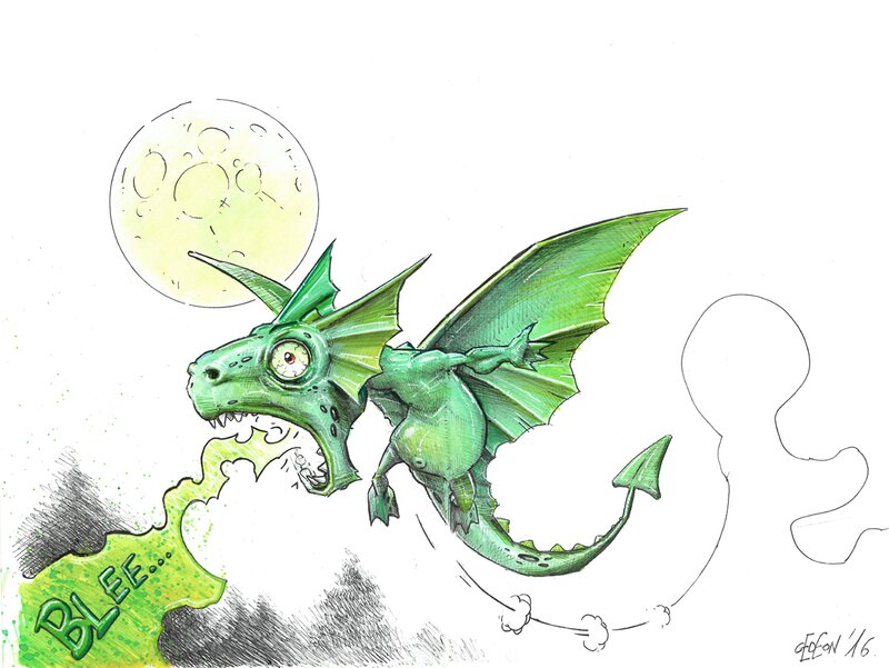 Dragon by Gedeon - Original art