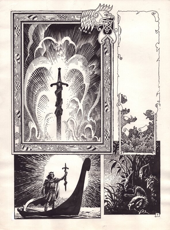 For sale - Enrique Alcatena, Robin Wood, Merlin - Excalibur p. 07 - Comic Strip