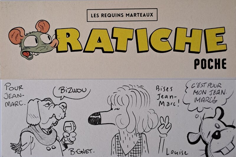 Ratiche poche par B-gnet, Louise Collet, Olivier Besseron - Dédicace