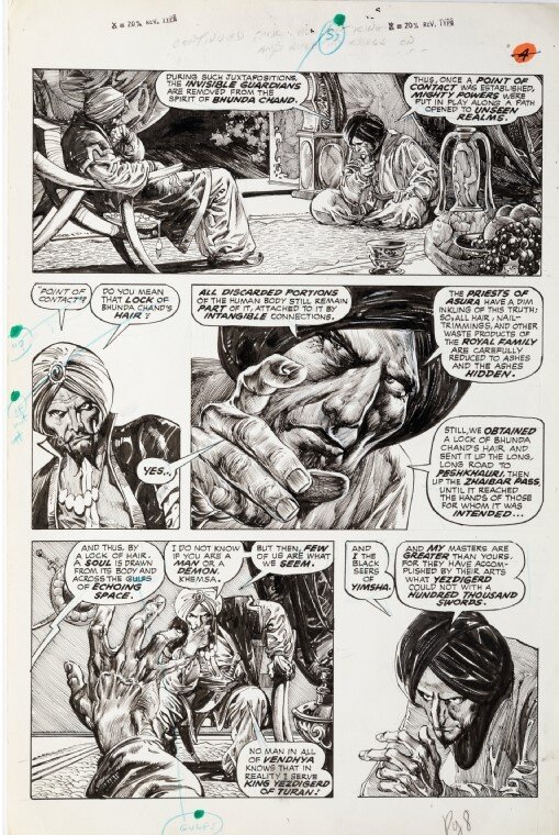 John Buscema, Alfredo Alcalá, Savage Sword of Conan 16 Page 4 (People of the Black Circle) - Comic Strip