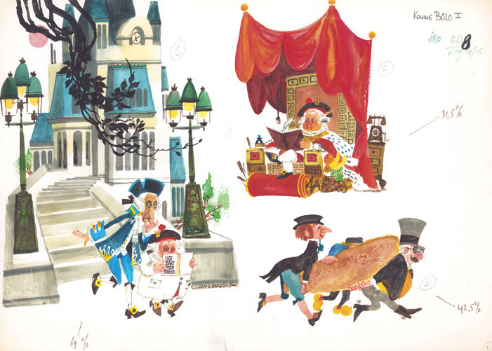 Jan Wesseling | 1961-1995 | Donald Duck 7310: Koning Bolo en het verse brood - Illustration originale