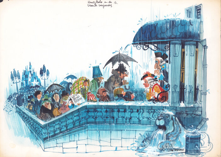 Jan Wesseling | 1961-1995 | Donald Duck 7332: Koning Bolo en de vreemde verjaardag - Original Illustration