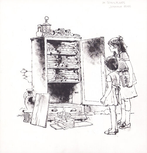 Jan Wesseling | 1989 | Zoiets vergeet je nooit: De schuilplaats - Illustration originale