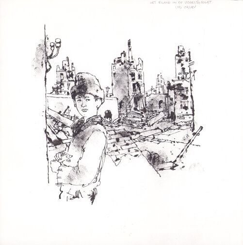 Jan Wesseling | 1989 | Zoiets vergeet je nooit: Het eiland in de Vogelstraat - Original Illustration