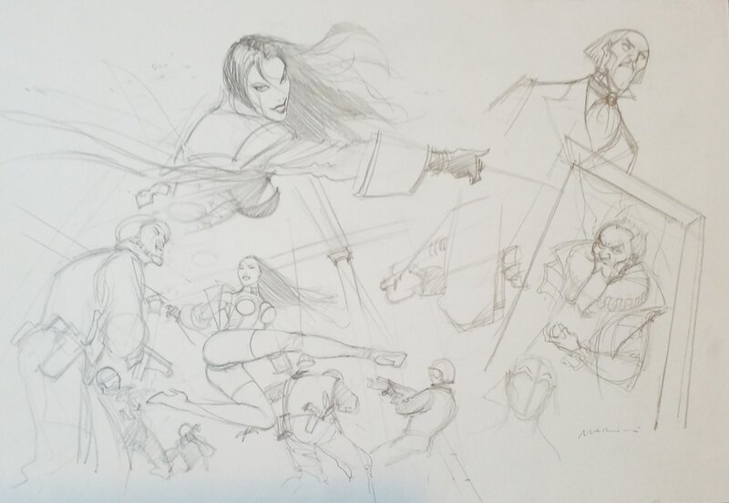 Rapaces by Enrico Marini - Original art